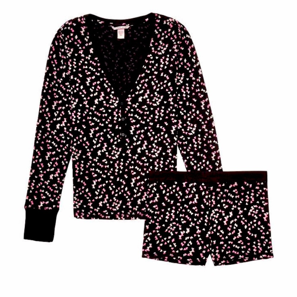 NWT! Pink Victoria Secret Valentines Day Pajama shirt set! ADORABLE!!!!